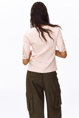 Top de canal? con inserciones de encaje - H&m фото 7