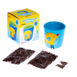 Набор для опытов Выращиваем травку, птичка - Эврики фото 2