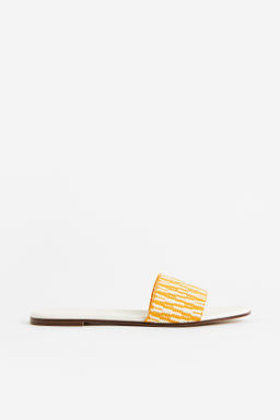 Sandalias abiertas en tejido de jacquard - H&m фото 5