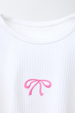 6-14 YEARS/ PYJAMA SET WITH BOWS - Zara фото 6