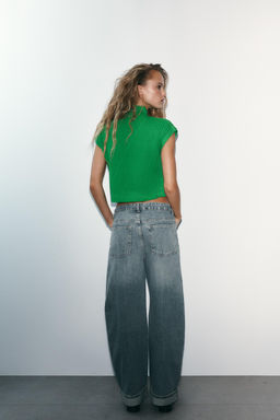 CHALECO PUNTO RIB / Verde - Zara фото 4