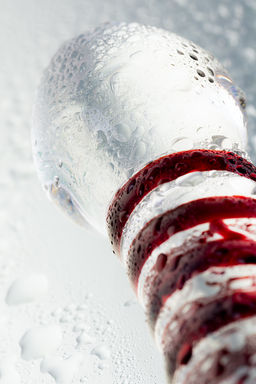 Двусторонний фаллоимитатор Sexus Glass, стекло, прозрачный, 21 см  фото 8