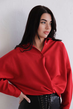 Рубашка удлинённая свободного силуэта