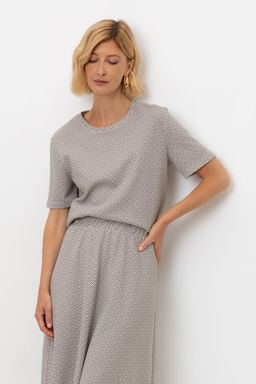 ЕВТ 3216/перламутровое облако,3Д квадраты фуфайка жен