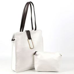 Женская сумка шоппер из эко кожи с косметичкой 0075-3 - Cidirro фото 3