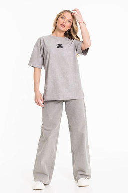 Футболка М324234Тг серый - Елена фото 4