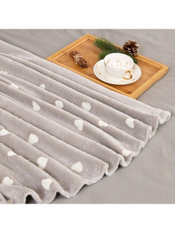 Плед светящийся в темноте Этель. Love, 150?200 см, корал-флис  фото 5