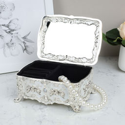 Шкатулка 16х11х8 см серебро / B7279 /уп 36/ - Галеонтрейд фото 2