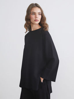 Bisiklet Yaka Oversize Kad?n Tunik