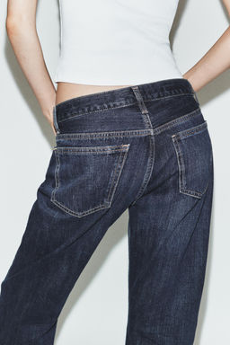 JEANS TRF RECTOS FOLD UP TIRO MEDIO / ?ndigo oscuro - Zara фото 6