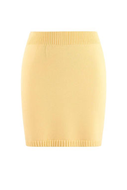 Sar? Polo Yaka Yumusak Dokulu 2li Bluz-Etek Tak?m Triko TWOSS26AU00051 - Trendyolmilla фото 7