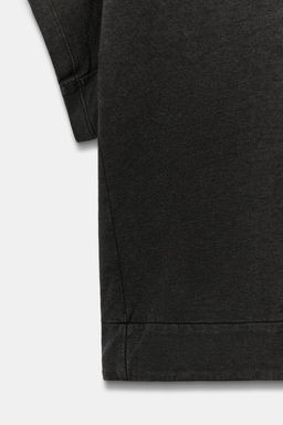 CAMISETA INTERLOCK CAPA / Carb?n