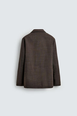 BLAZER CRUZADA TRAJE ESTRUCTURA 100% LANA / Marr?n - Zara фото 8