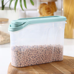 Ёмкость для хранения сыпучих продуктов phibo, 1.5 л, пластик, прозрачная, крышка МИКС