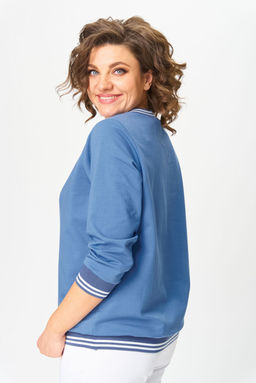 Джемпер БелЭльСтиль 870 голубой фото 3