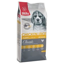 BLITZ PUPPY Chicken & Rice Курица рис д/щенков 2 кг BDD11-1-02000