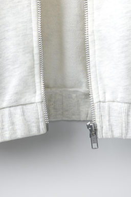 SUDADERA CREMALLERA CAPUCHA / Gris vigor? - Zara фото 5