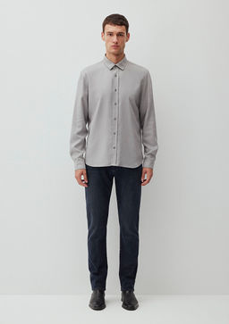 Gri Tencel TM Lyocell Gomlek - Mavi фото 2