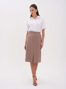 льняная юбка ЛЕН с ВИСКОЗОЙ