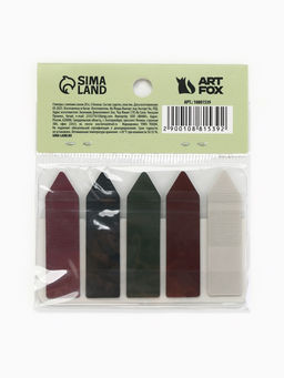 Цена за 2 шт. Стикеры для заметок с липким краем, прозрачные «Ромашки», 20 л., 5 шт.