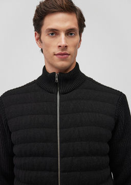 Fermuarl? Triko Ceket - Mavi фото 5