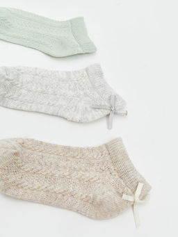 Desenli K?z Bebek Patik ?orap 5li