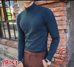 Мужская однотонная водолазка - Bruno фото 2