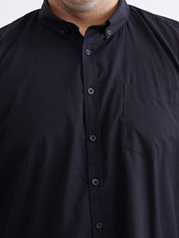 B?y?k Beden Regular Fit Uzun Kollu Arm?rl? Erkek G?mlek