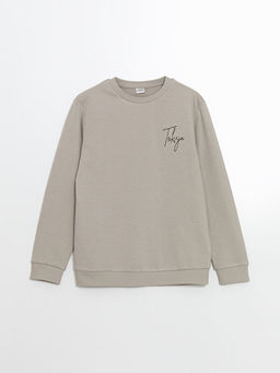 Bisiklet Yaka Erkek ?ocuk Sweatshirt