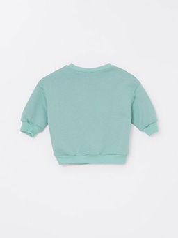 Bisiklet Yaka Uzun Kollu Bask?l? Erkek Bebek Sweatshirt - Waikiki фото 3