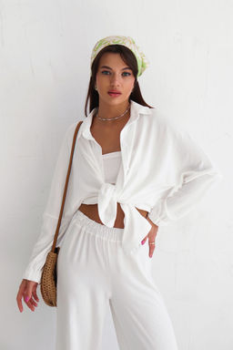 9611 Костюм летний белый (остаток: КОСТЮМ - рубашка+брюки 48р-р) - Martichelli фото 4