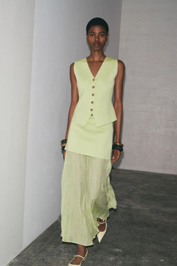 COMBINED PLEATED KNIT SKIRT - Zara фото 13