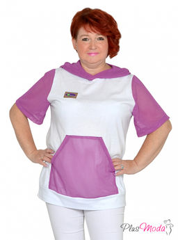 Футболка Модель №1608 размеры 44-84 - Plusmoda фото 8