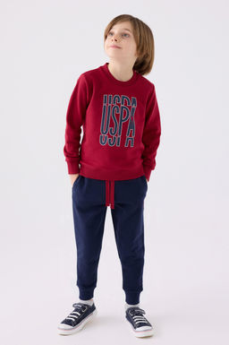 Boy Bordeaux Pajama Set Неожиданная скидка в корзине