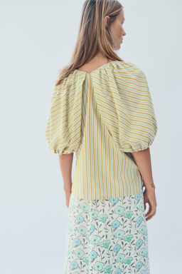 BLUSA RAYAS MANGA ABULLONADA LIMITED EDITION / Lima - Zara фото 4
