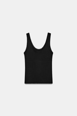 CAMISETA COMBINADA TIRANTES / Negro - Zara фото 6