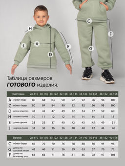 Костюм детский футер 3-х нитка начес пенье Бейби Стайл ШАЛФЕЙ 3 - Domtrik фото 10
