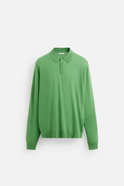 100% WOOL KNIT POLO SHIRT - Zara фото 6