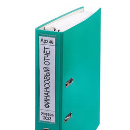 Карман самоклеящийся на корешок папки 70 мм, 191 х 50 мм, комплект 10 штук, Calligrata, 110 мкм  фото 4