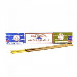 Благовония Satya Combo Nag Champa-Green Citronella Комбо Нагчампа-Цитронелла зеленая 16gm уп-12шт