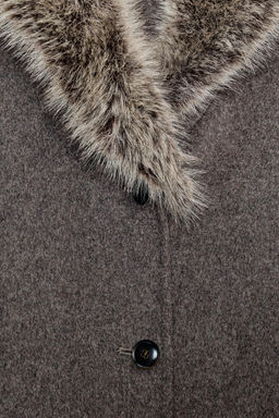ZW COLLECTION LIMITED EDITION WOOL BLEND COAT - Zara фото 11