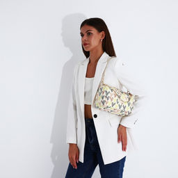 Сумка кросс-боди на молнии, цвет бежевый/разноцветный - Simaland фото 5