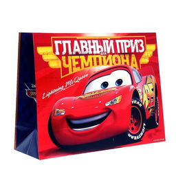 Пакет подарочный «Главный приз чемпиона», 61×46×20 см