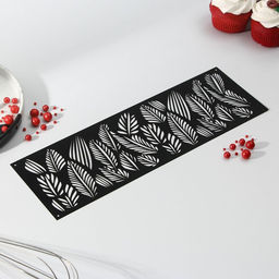 Цена за 5 шт. Трафарет для торта «Листья», 32×10 см