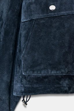 100% LEATHER BOMBER JACKET - Zara фото 10