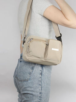 Сумка женская текстиль CF-997, 1отд, плечевой ремень, бежевый SALE 264795 - Bobo фото 5