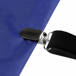 Держатель для простыни цельный 130см, 8 лучей по 30см-8 зажимов, с регулировкой длины, для матрасов 90х200-180х200см, цвет черный (Китай) - Домашняя мода фото 4