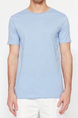 TRENDYOL MAN Beyaz Slim/Dar Kesim K?sa Kollu %100 Pamuklu Bisiklet Yaka T-Shirt TMNSS19BO0001 - Trendyolmilla фото 4
