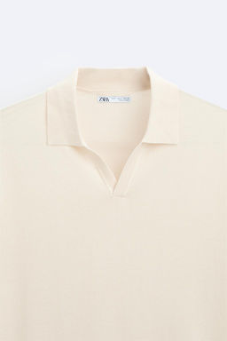 LYOCELL BLEND KNIT POLO SHIRT - Zara фото 17