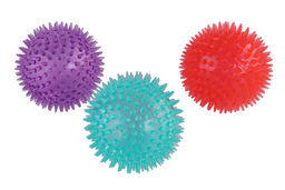 Игрушка-пищалка для собак Мяч игольчатый d=9см 271127